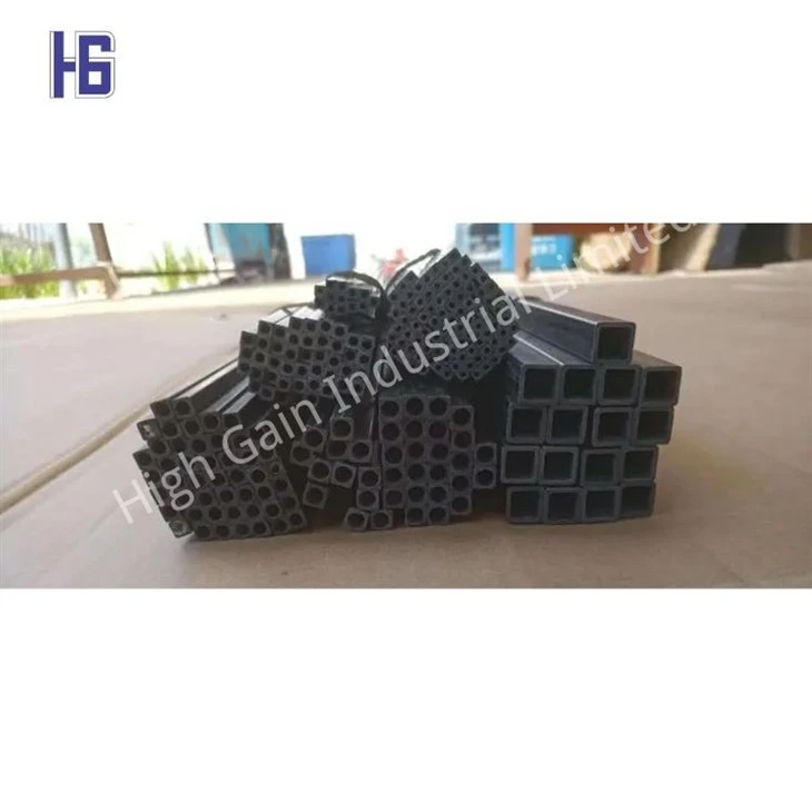 Carbon Fiber Pultruded Tubes With Square Outside And Round Inside